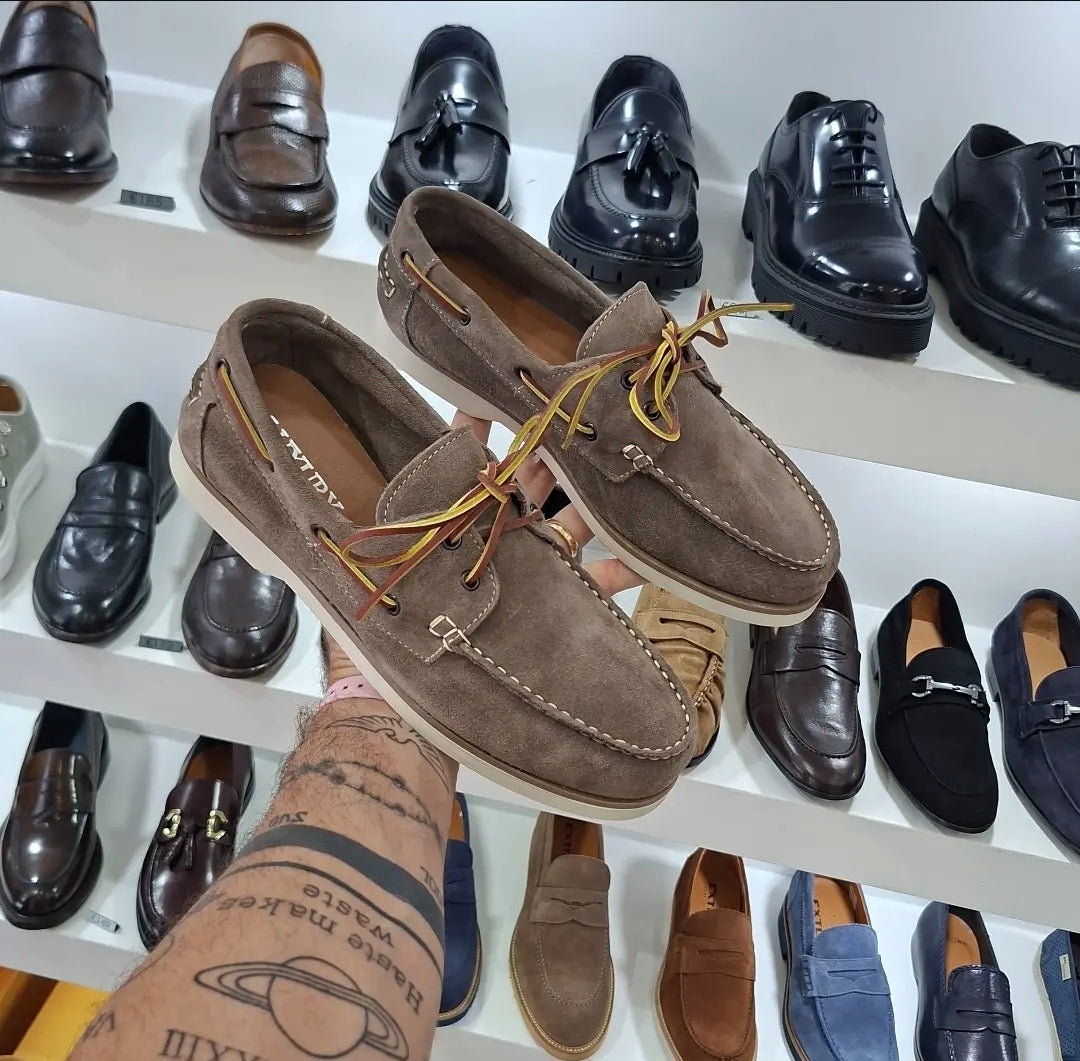 LUXURY - 430 BARCA Camoscio Tortora