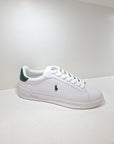 RALPH LAUREN Polo - Pelle Bianco Logo Verde