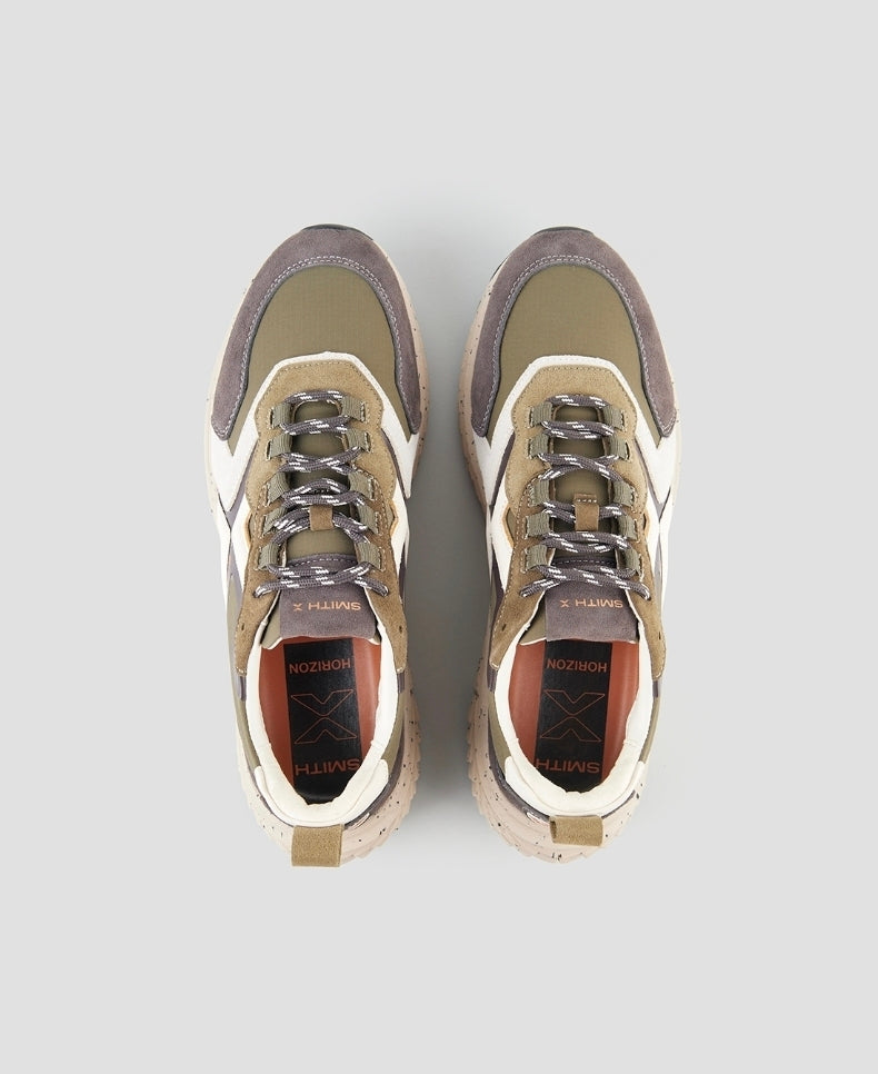 ALEXANDER SMITH X - HORIZON Camoscio Grigio e ripstop Verde