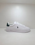 RALPH LAUREN Polo - Pelle Bianco Logo Verde