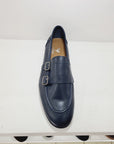 GASPARE GABRIELI - 027CU Pelle Blu  Doppia Fibbia
