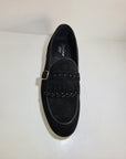 FERRINO Milano - Slippers con borchie camoscio Nero