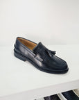 SORRENTINO Line - C346  Mocassino frangia e nappine Pelle Nero
