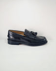 SORRENTINO Line - C346  Mocassino frangia e nappine Pelle Nero