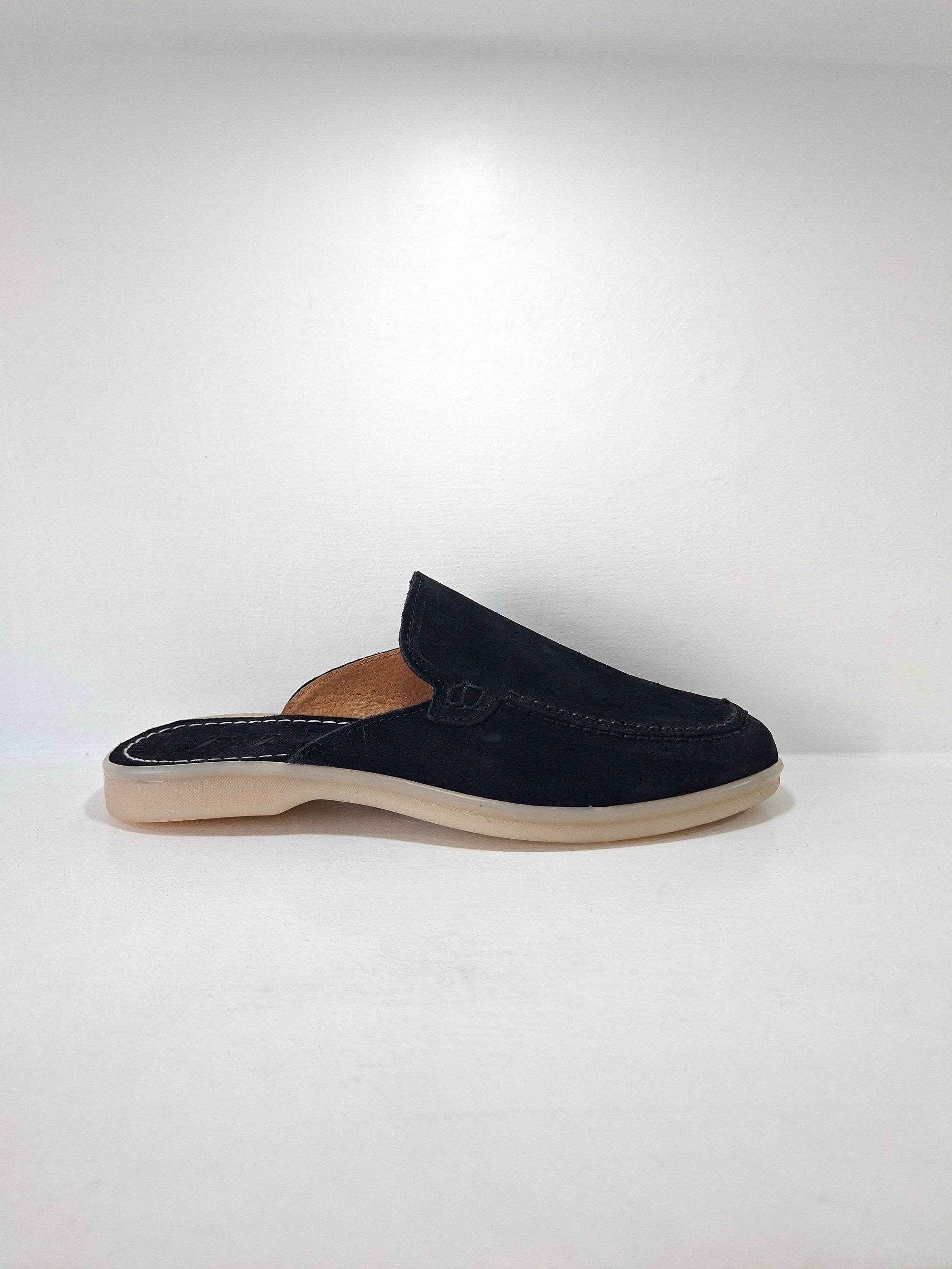 Lavorazione Artigianale - Sabot LP Camoscio Nero