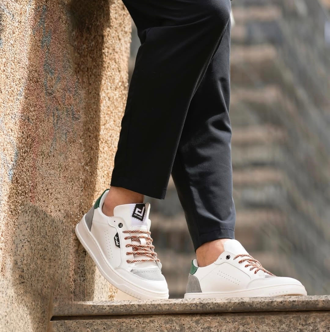 DRUDD - D310  Leather Bianco/Verde